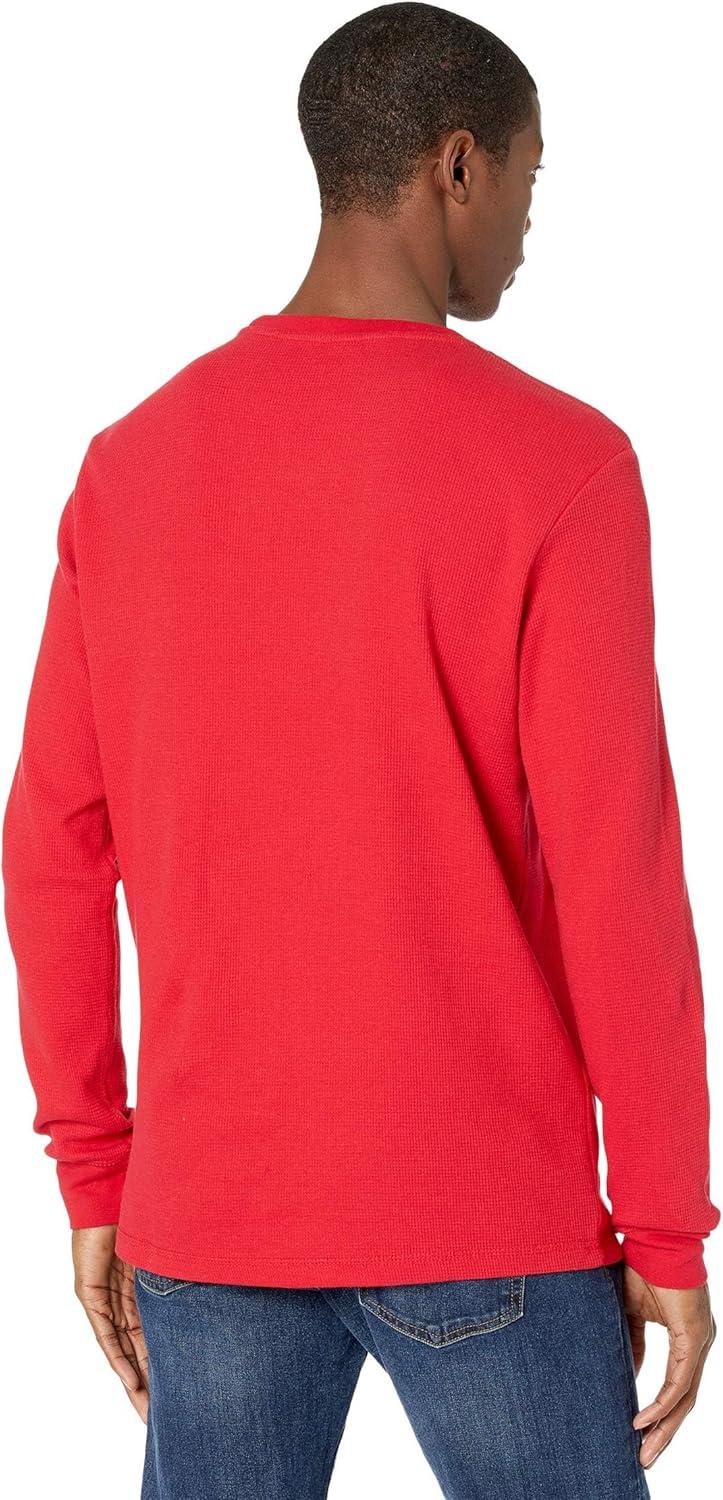 image:imageUS Polo Assn Mens Long Sleeve Crew Neck Solid Thermal ShirtEngine Red