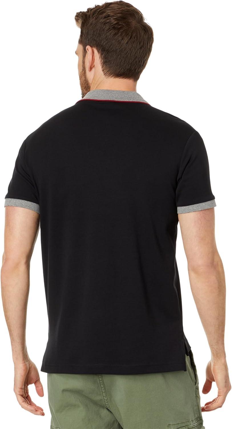 image:imageUS Polo Assn Mens Short Sleeve Slim Fit Multicolor Pony Interlock Polo ShirtBlack