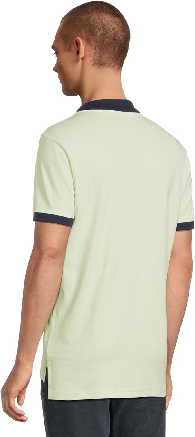 image:imageUS Polo Assn Mens Short Sleeve Slim Fit Multicolor Pony Interlock Polo ShirtMint Tea