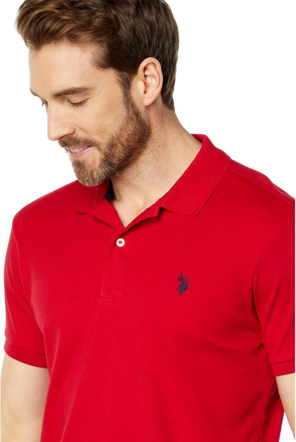 image:imageUS Polo Assn Mens Slim Fit Interlock PoloEngine Red