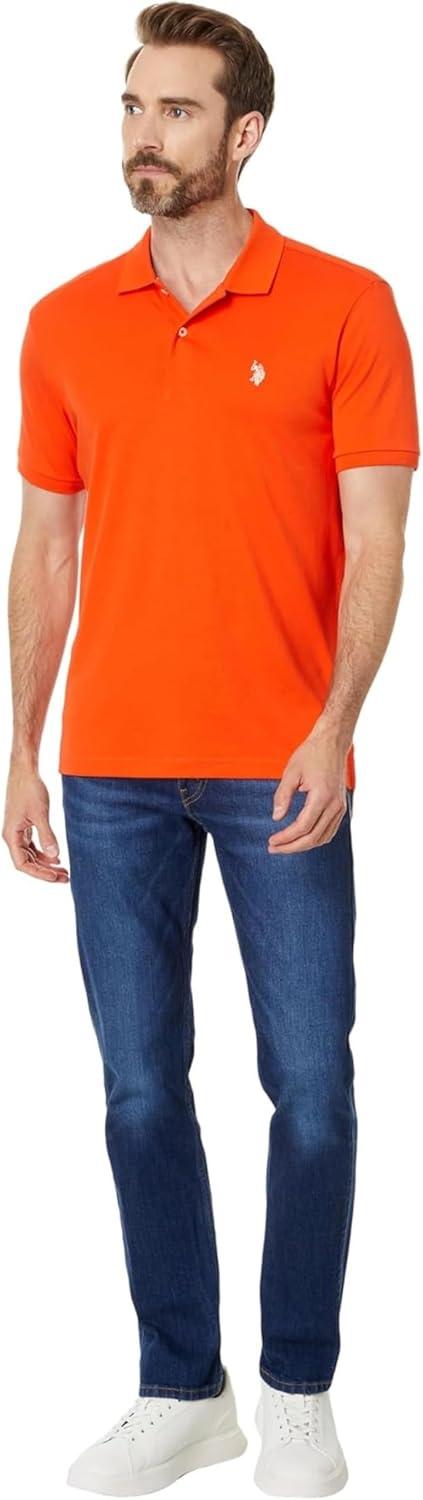 image:imageUS Polo Assn Mens Slim Fit Interlock PoloExplorer Orange
