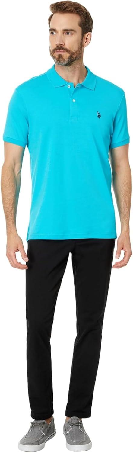 image:imageUS Polo Assn Mens Slim Fit Interlock PoloTropical Teal
