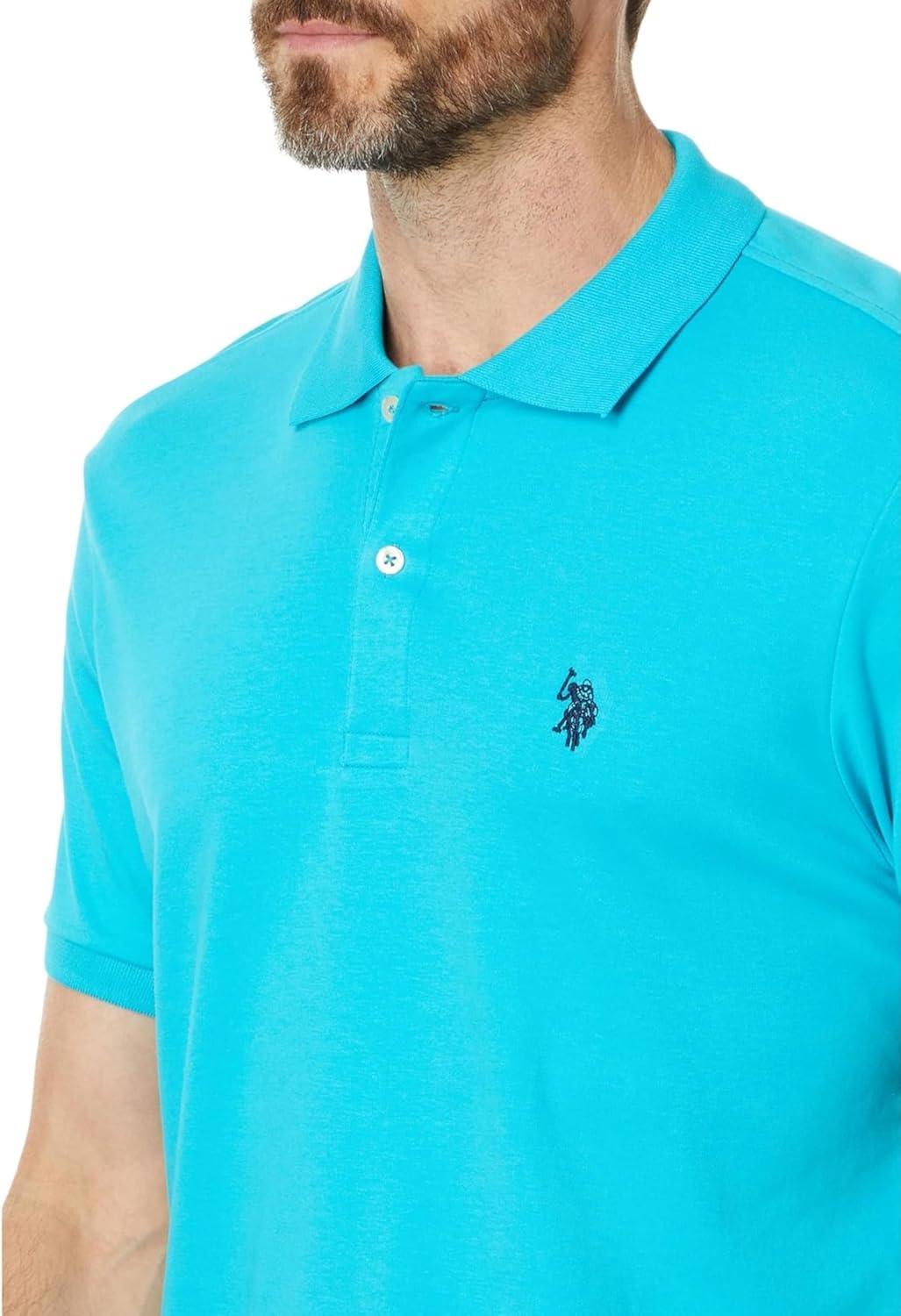 image:imageUS Polo Assn Mens Slim Fit Interlock PoloTropical Teal