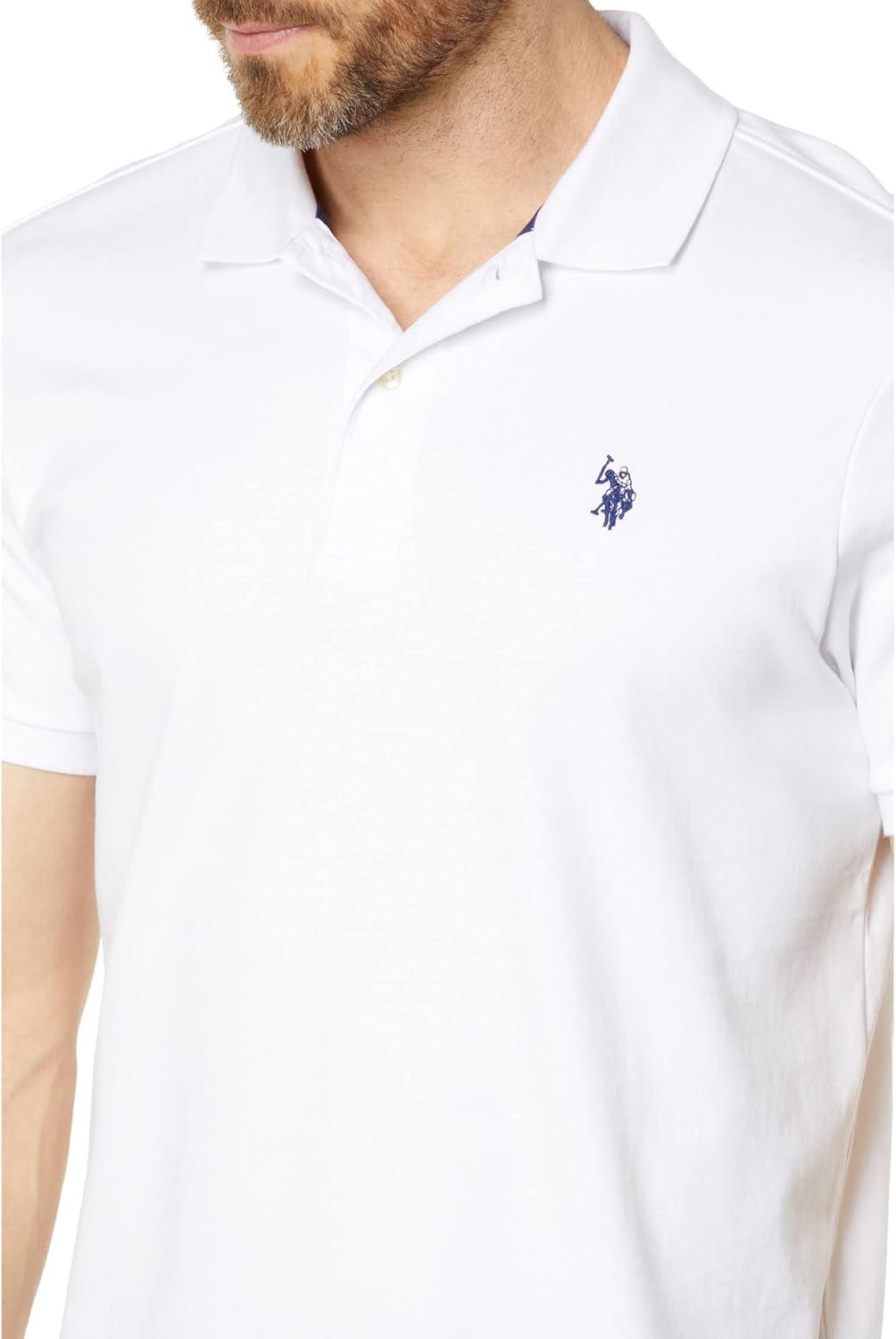 image:imageUS Polo Assn Mens Slim Fit Interlock PoloWhite