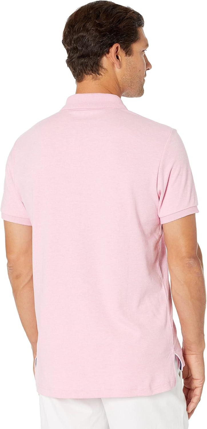 image:imageUS Polo Assn Mens Standard Solid Interlock Shirt Pink Sunset Heather L