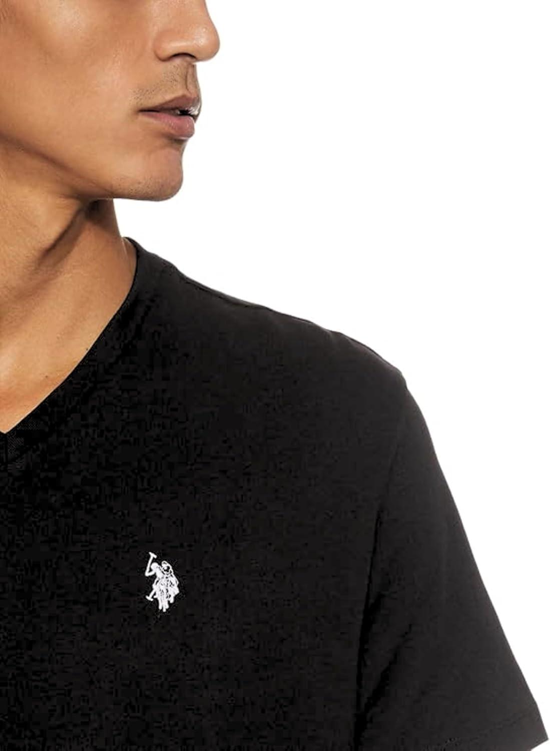 image:imageUS Polo Assn Mens VNeck TeeBlackBlackBlack