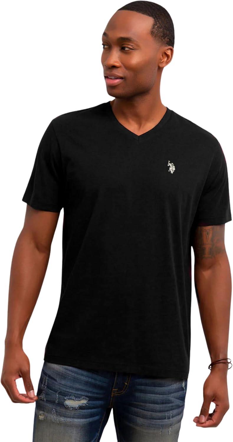 image:imageUS Polo Assn Mens VNeck TeeBlackBlackBlack