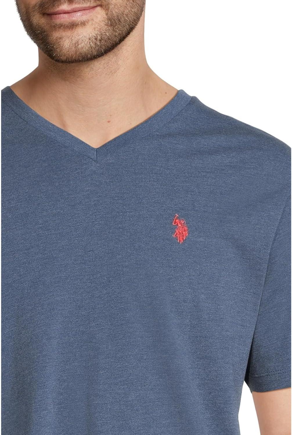 image:imageUS Polo Assn Mens VNeck TeeBlue Water Heather