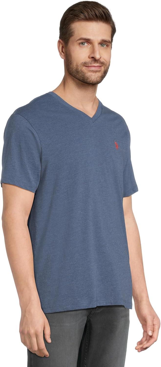 image:imageUS Polo Assn Mens VNeck TeeBlue Water Heather