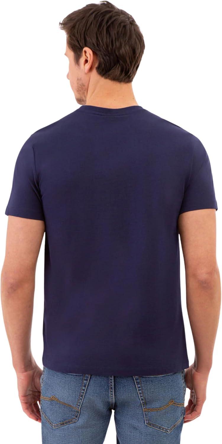 image:imageUS Polo Assn Mens VNeck TeeClassic NavyWhiteEngine Red