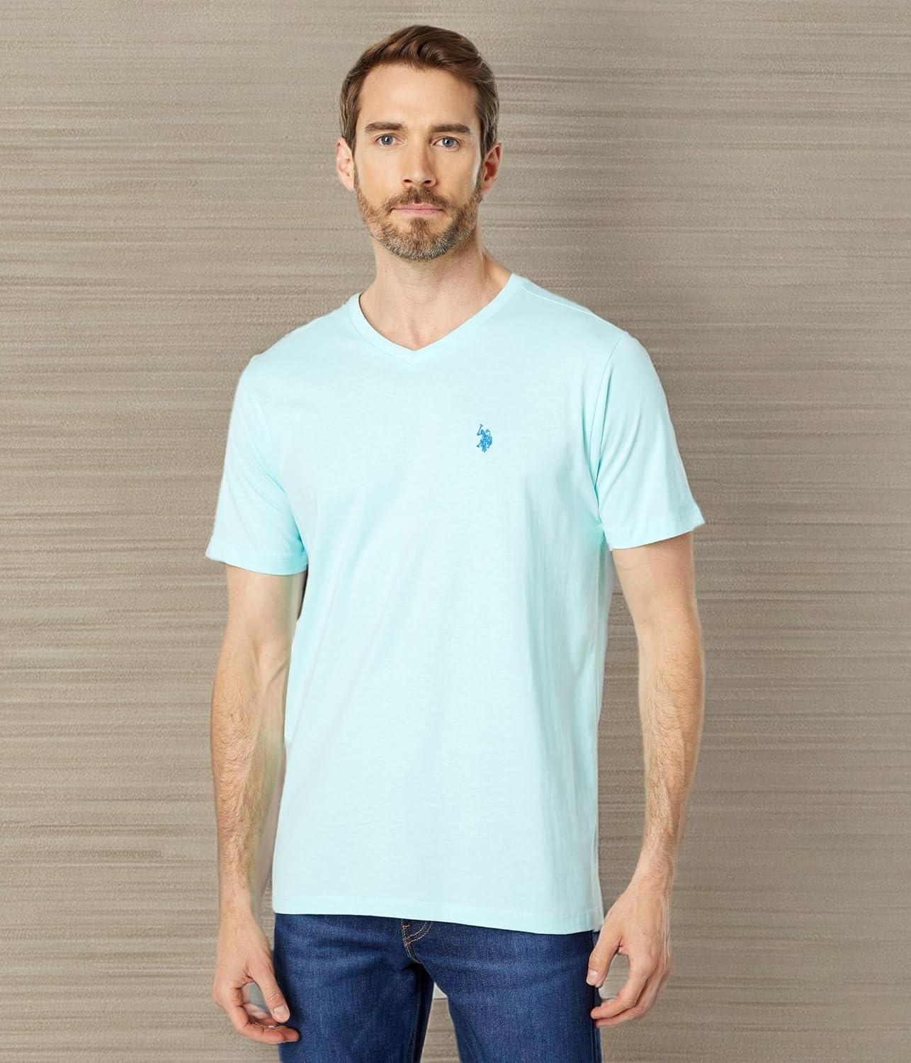 image:imageUS Polo Assn Mens VNeck TeeEasy Turquoise
