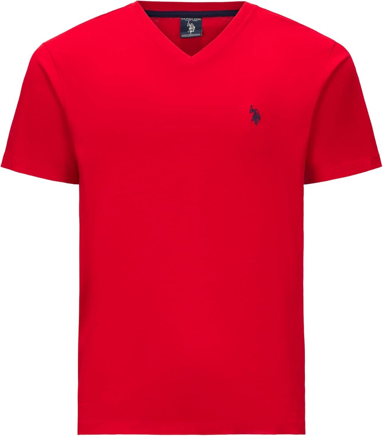 image:imageUS Polo Assn Mens VNeck TeeEngine Red 3pack
