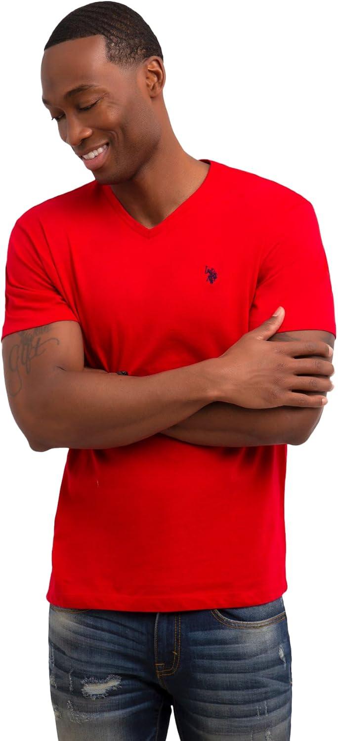 image:imageUS Polo Assn Mens VNeck TeeEngine Red 3pack