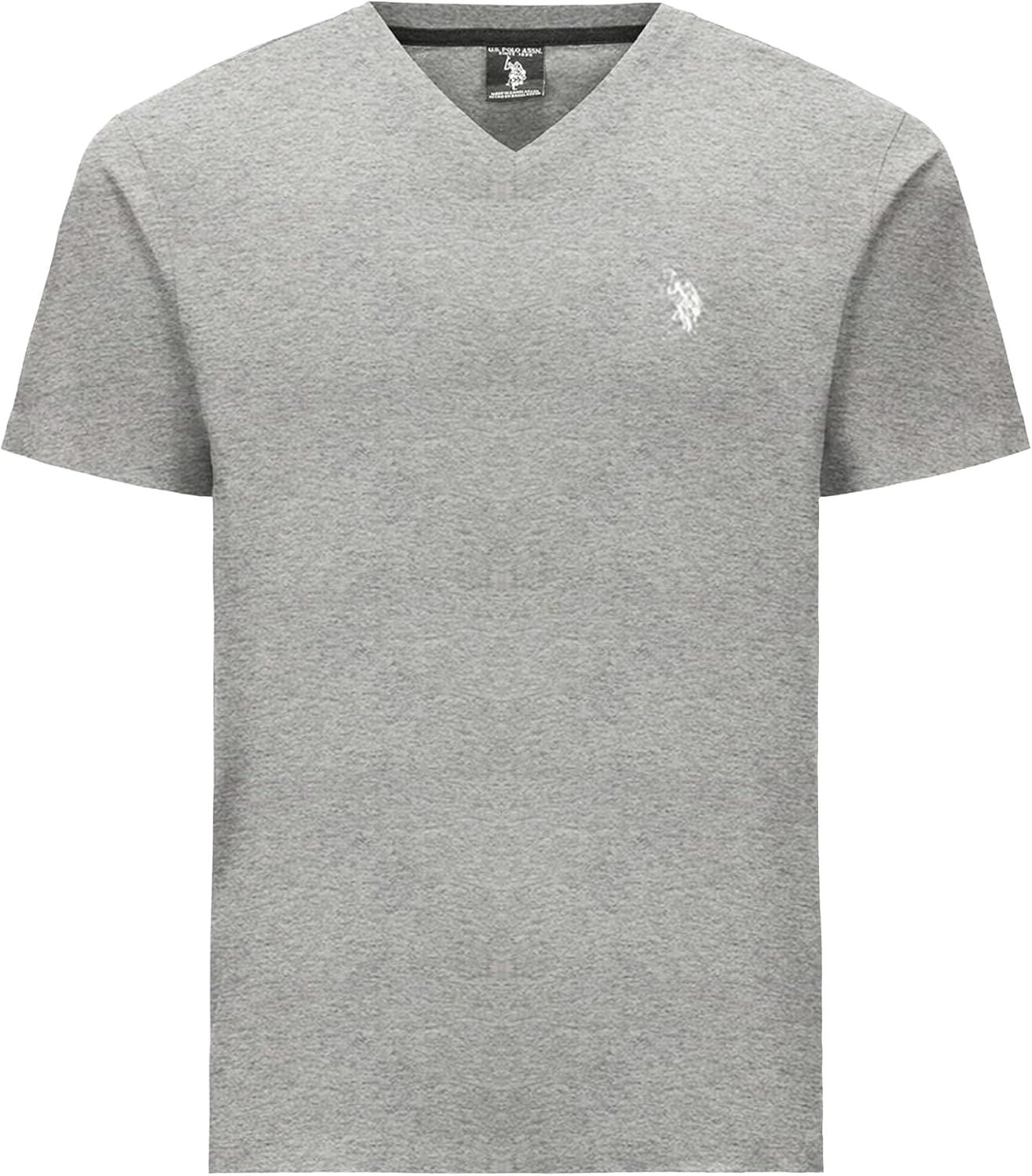 image:imageUS Polo Assn Mens VNeck TeeHeather Gray 3pack