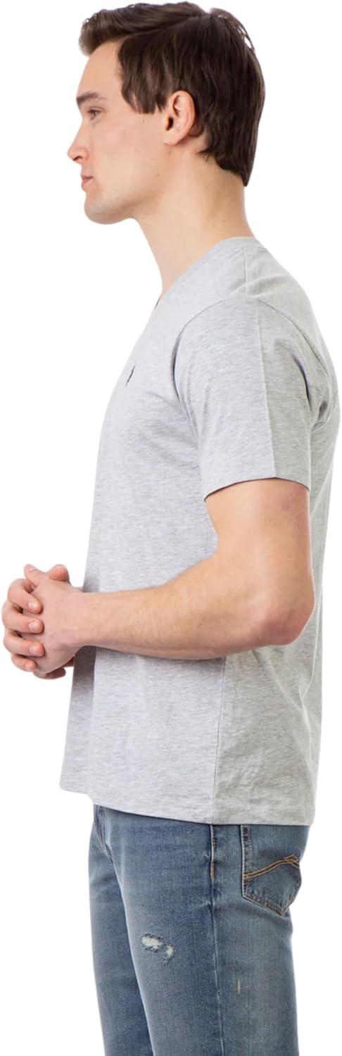 image:imageUS Polo Assn Mens VNeck TeeHeather GreyWhiteBlack