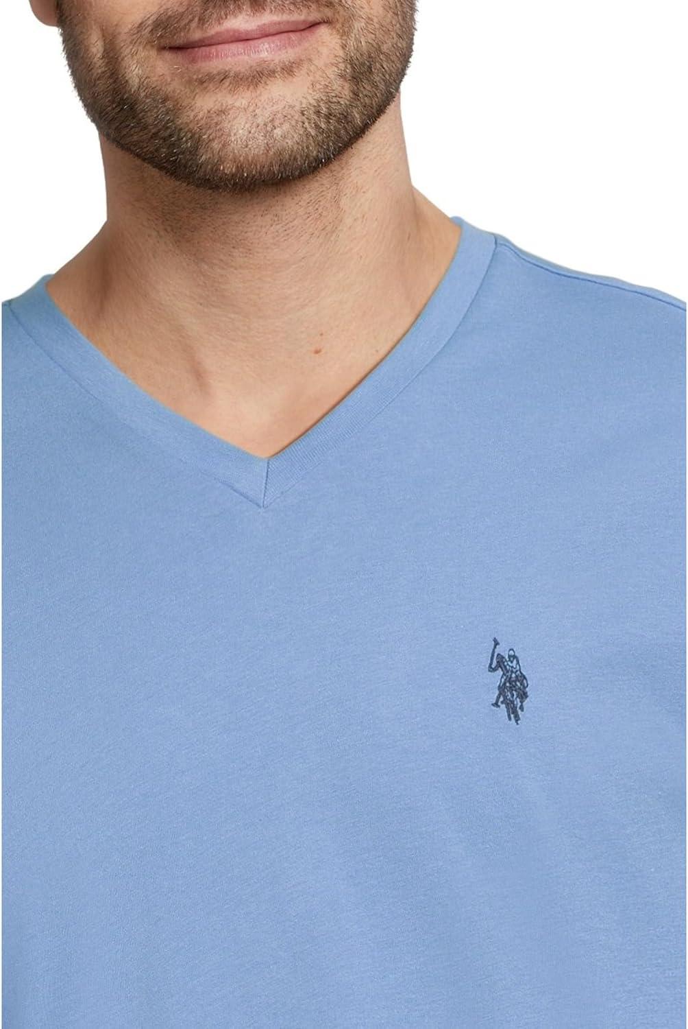 image:imageUS Polo Assn Mens VNeck TeeOceanside Blue