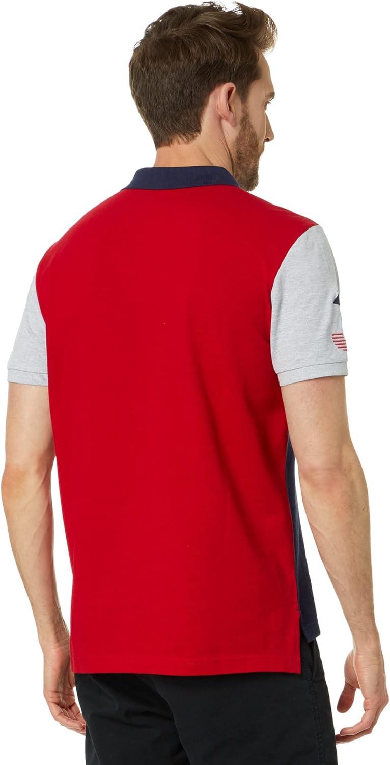 image:imageUS Polo Assn Slim Fit Contrast Body Knit Polo ShirtClassic Navy
