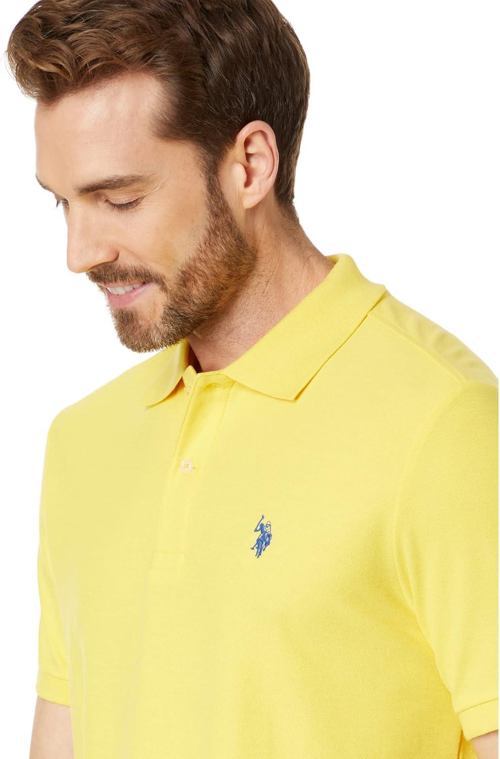 image:imageUS Polo Assn USPA Performance Pique Short Sleeve PoloPrimrose Yellow