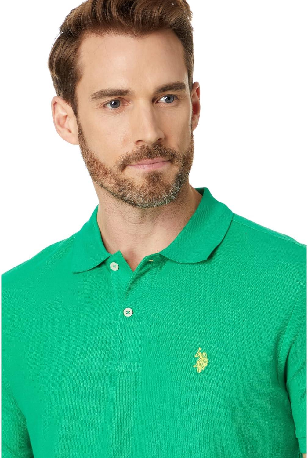 image:imageUS Polo Assn USPA Performance Pique Short Sleeve PoloRelay Green