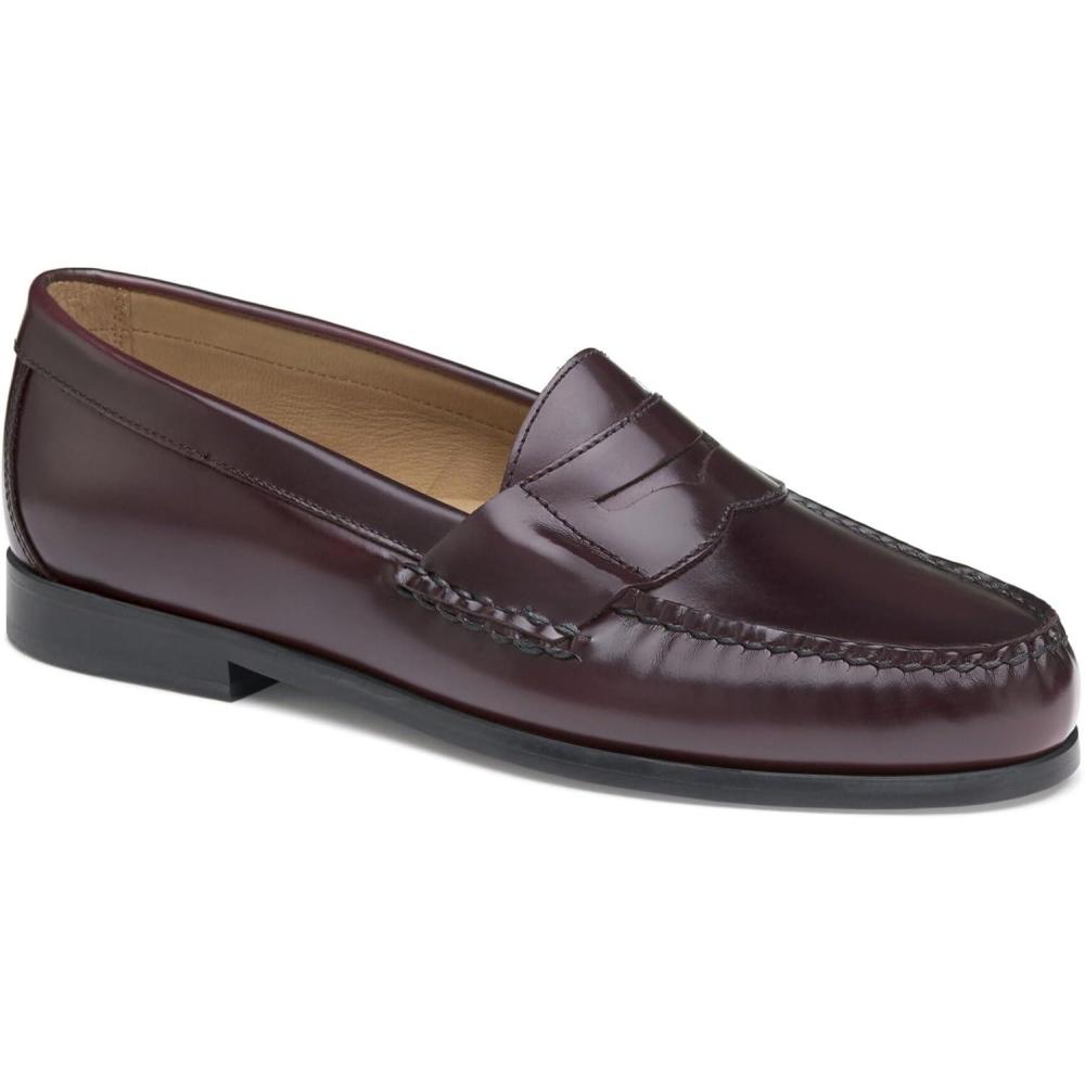 image:imageJohnston ampamp Murphy Mens Hayes Penny Loafer Dress Casual ShoeBurgundy Polished Full Grain