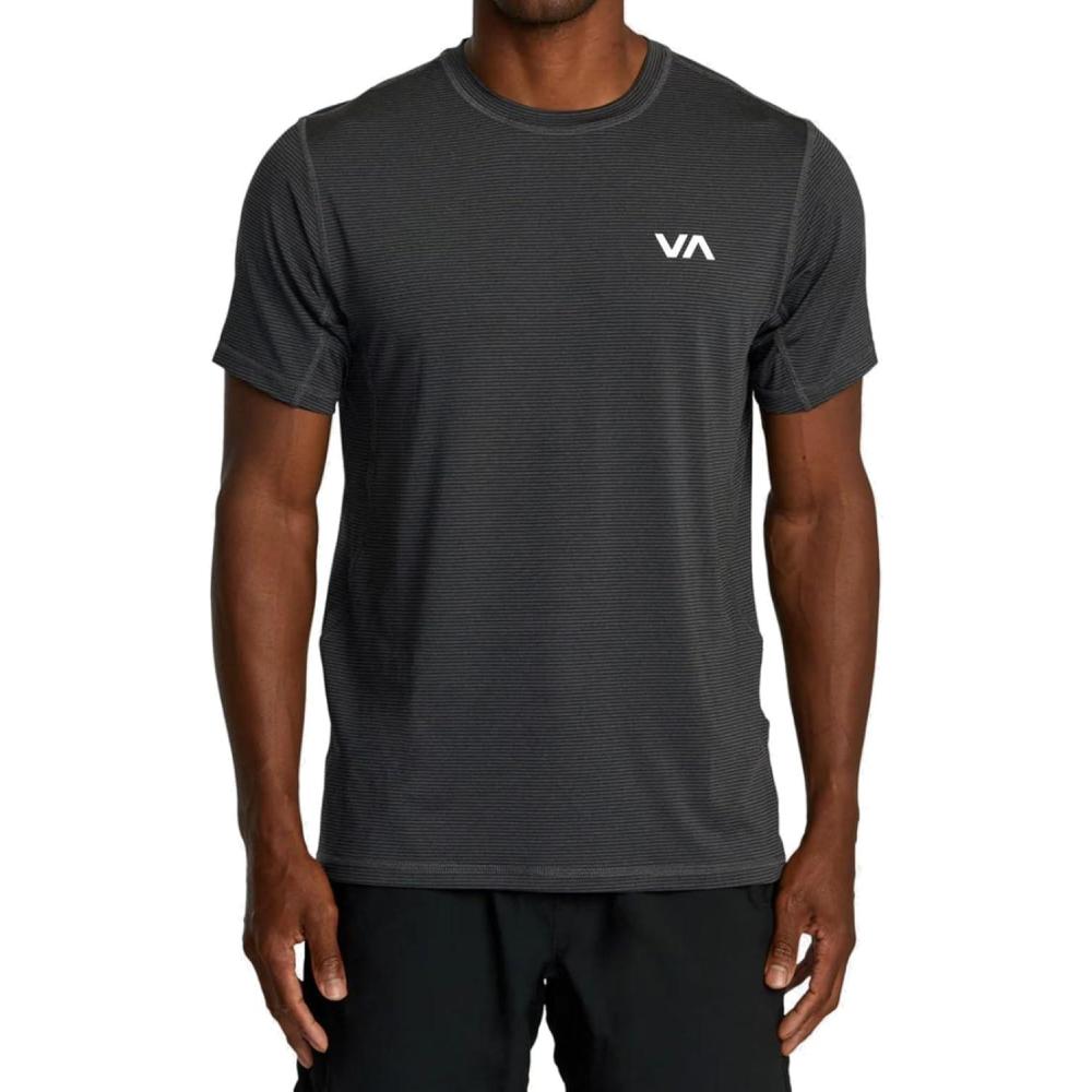 image:imageRVCA Mens Sport Vent Stripe SsBlack Stripe