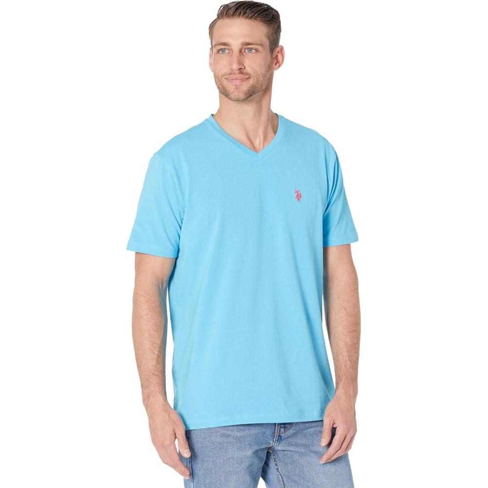 image:imageSTRETCH VNECK TSHIRTAquarius Blue 4445