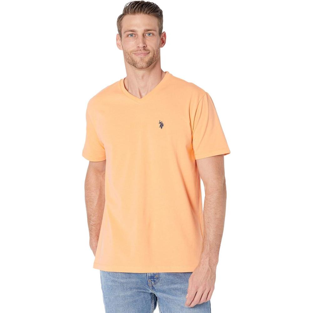 image:imageSTRETCH VNECK TSHIRTCantaloupe