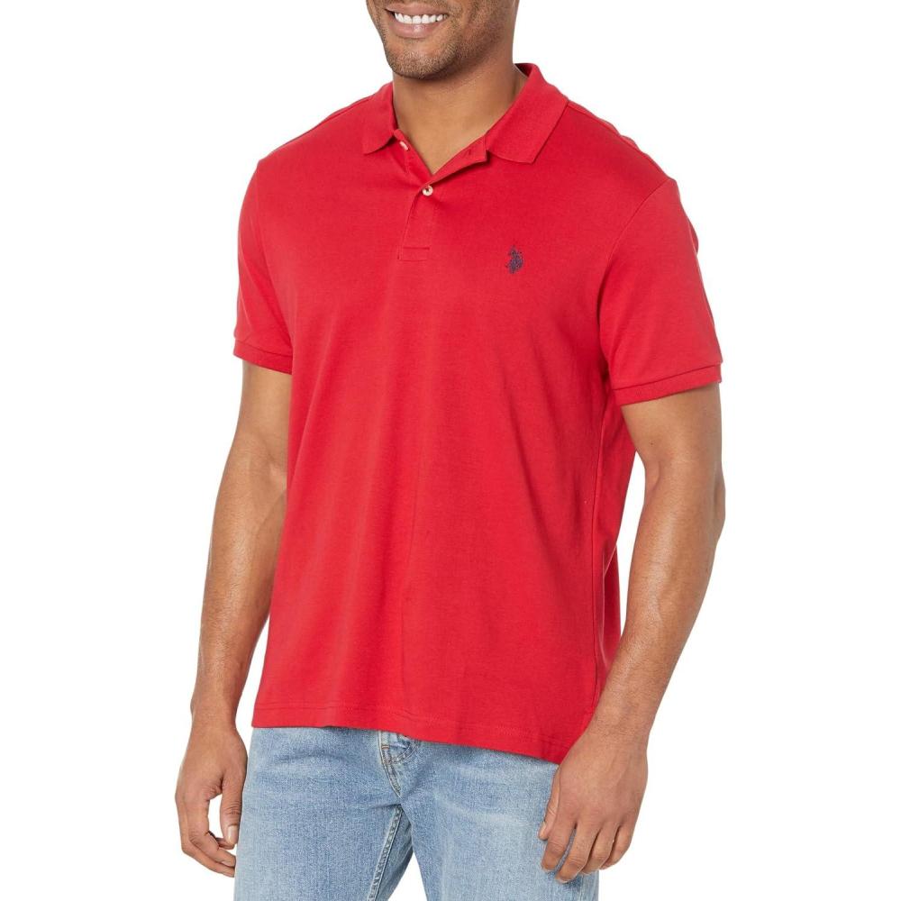 image:imageUS Polo Assn Mens Slim Fit Interlock PoloEngine Red
