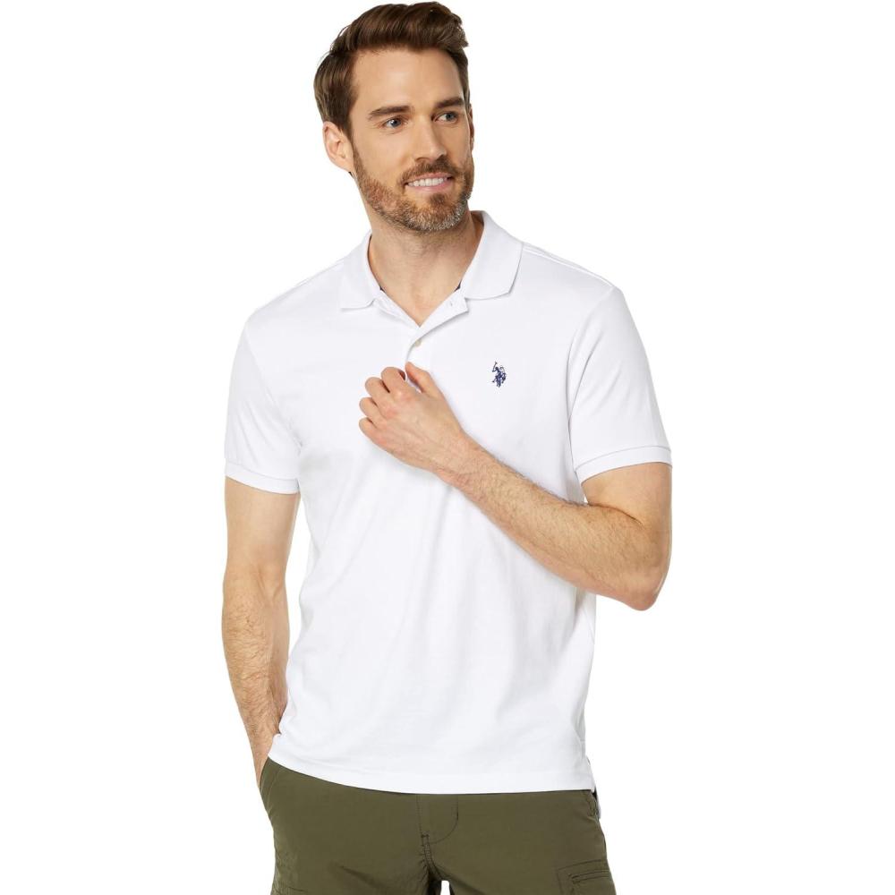 image:imageUS Polo Assn Mens Slim Fit Interlock PoloWhite
