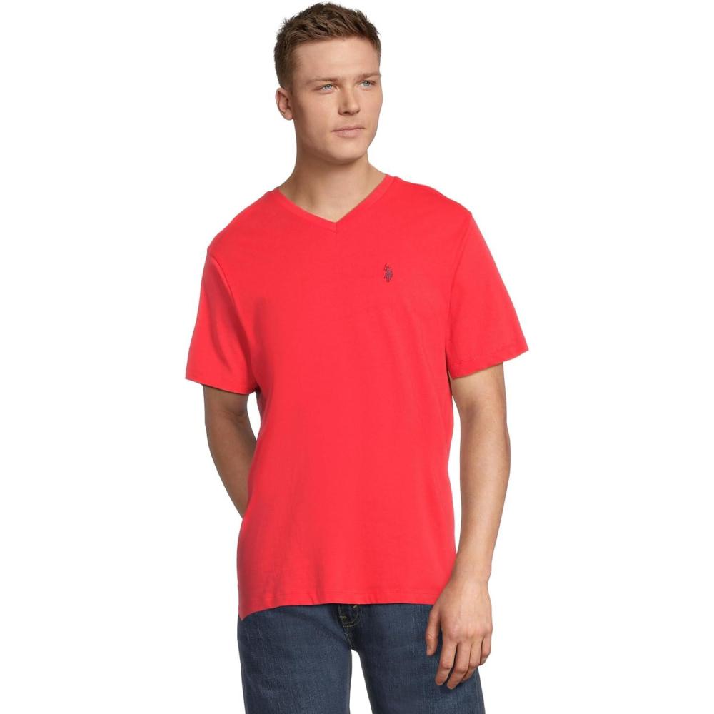 image:imageUS Polo Assn Mens VNeck TeeBarberry