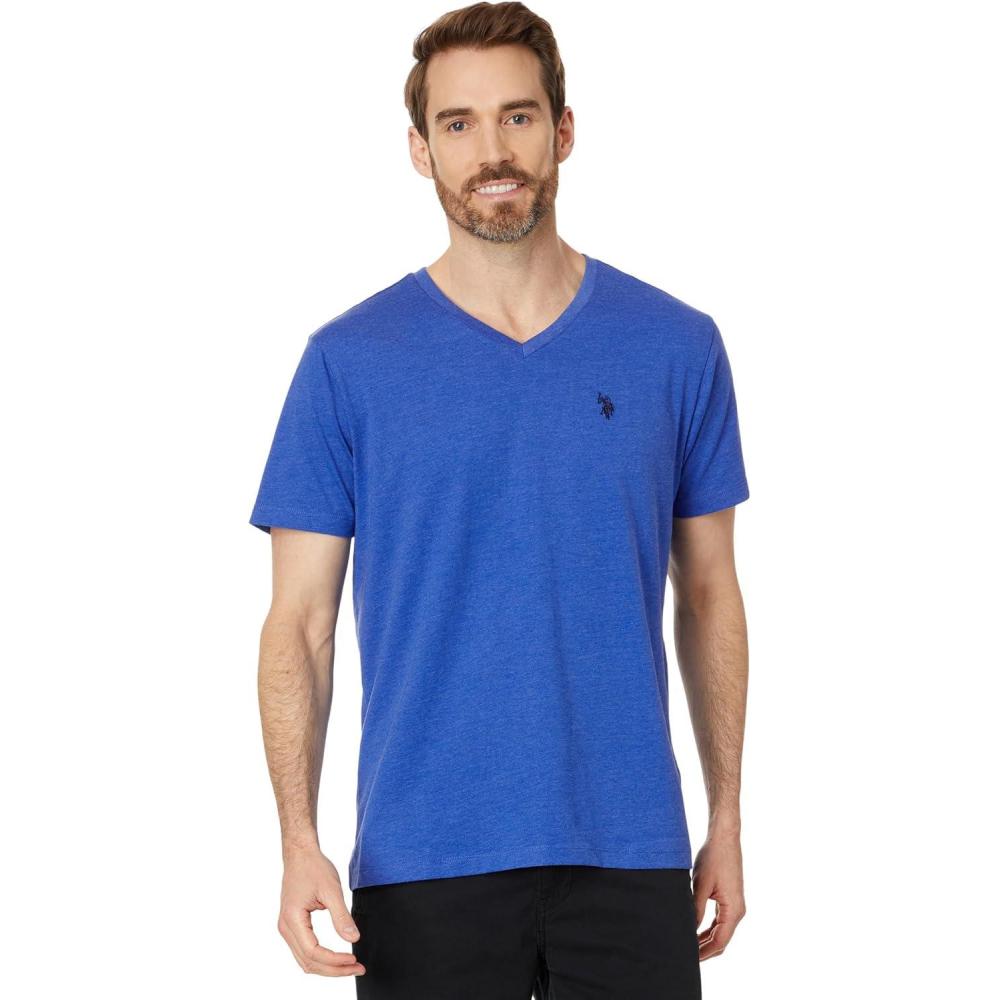 image:imageUS Polo Assn Mens VNeck TeeCobalt Heather