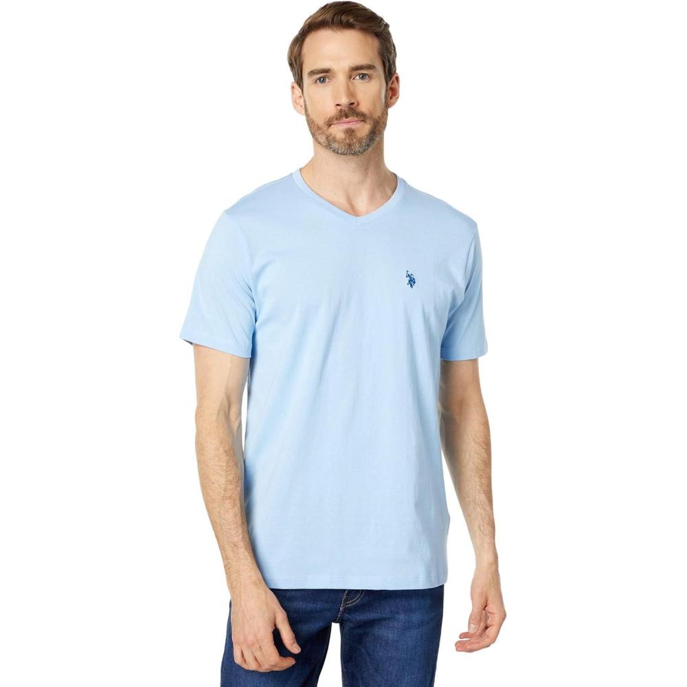 image:imageUS Polo Assn Mens VNeck TeeOpen Air Blue