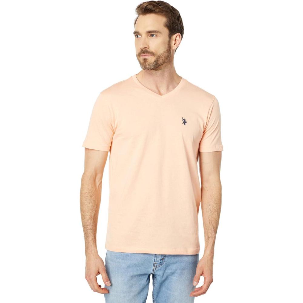 image:imageUS Polo Assn Mens VNeck TeePeach Nectar