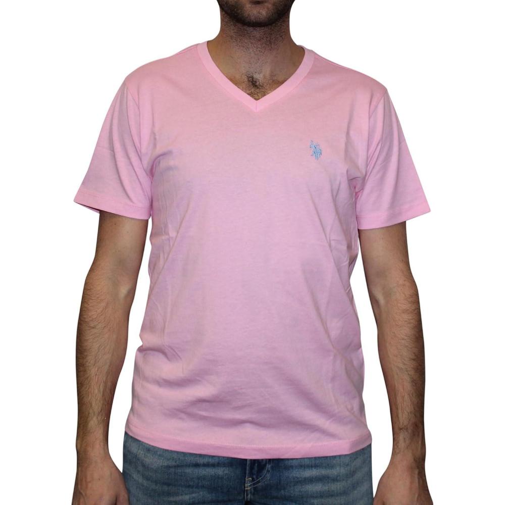 image:imageUS Polo Assn Mens VNeck TeePink Hour
