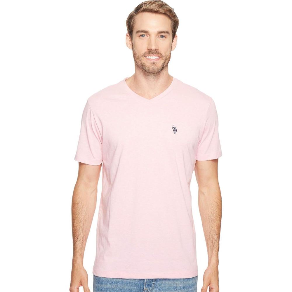 image:imageUS Polo Assn Mens VNeck TeePink Sunset Heather