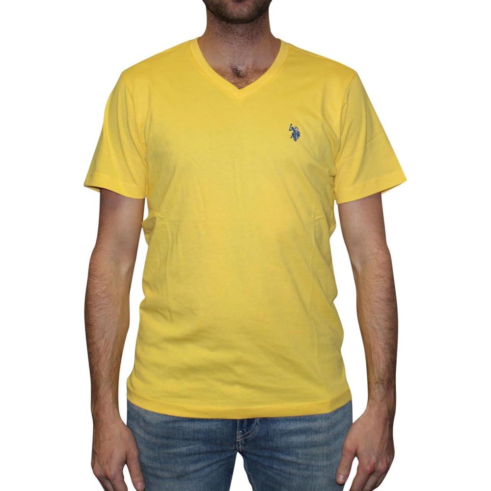 image:imageUS Polo Assn Mens VNeck TeeWinning Yellow