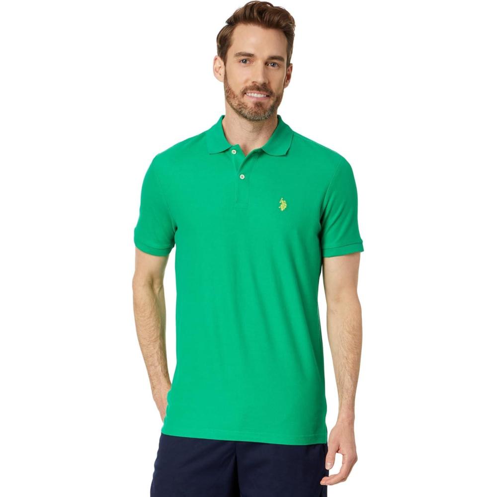 image:imageUS Polo Assn USPA Performance Pique Short Sleeve PoloRelay Green