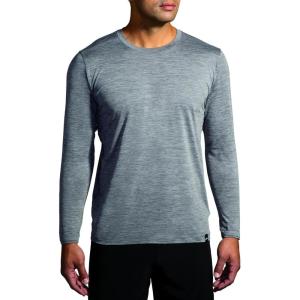 Brooks Men’s Luxe Long Sleeve, Breathable Running Shirt with Quick-Dry Fabric, UPF 50+ Protection, & Thumbholes for Everyday Versatility