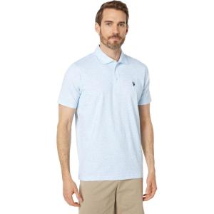 FLORAL JERSEY POLO SHIRT(Open Air Blue)