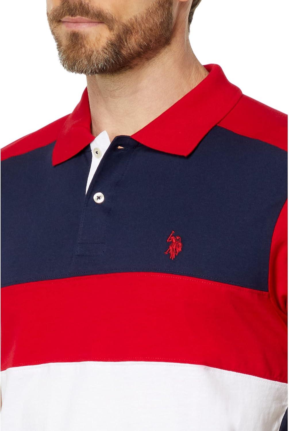 image:imageUS POLO ASSN Slim Fit Chest Stripe ColorBlock PoloClassic Navy