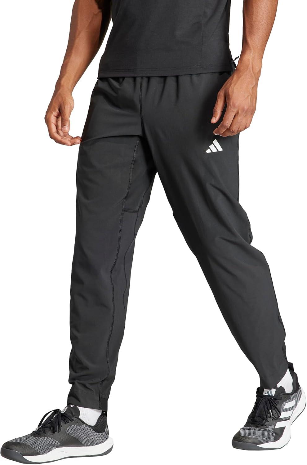 image:imageadidas Training Essentials Training Woven PantsBlackWhite