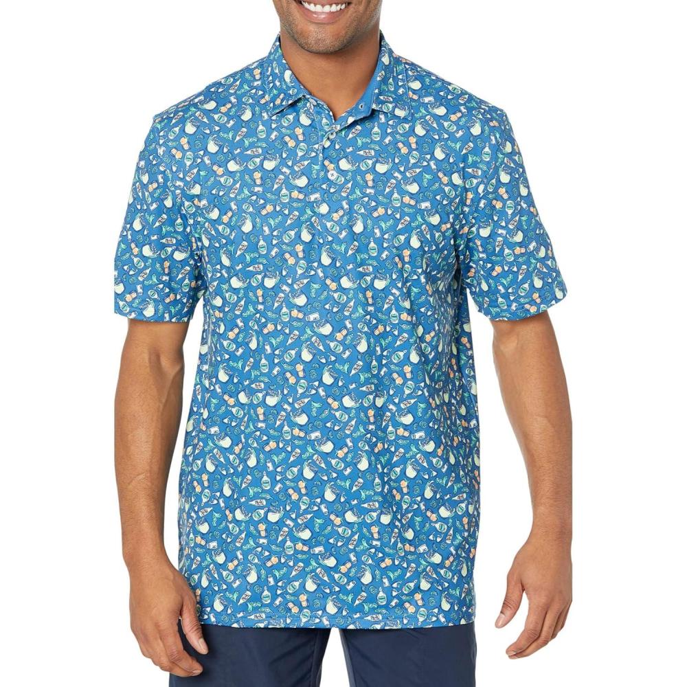image:imageSouthern Tide Driver Marg Madness Performance Polo Atlantic Blue SM