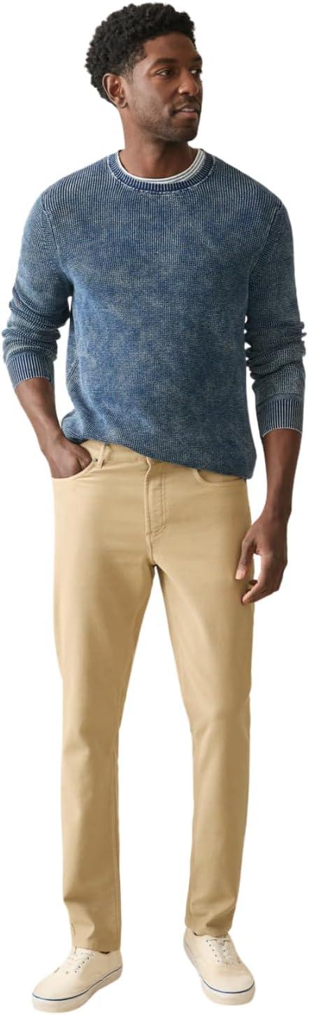image:imageFaherty Mens Stretch Terry 5 Pocket PantDesert Khaki