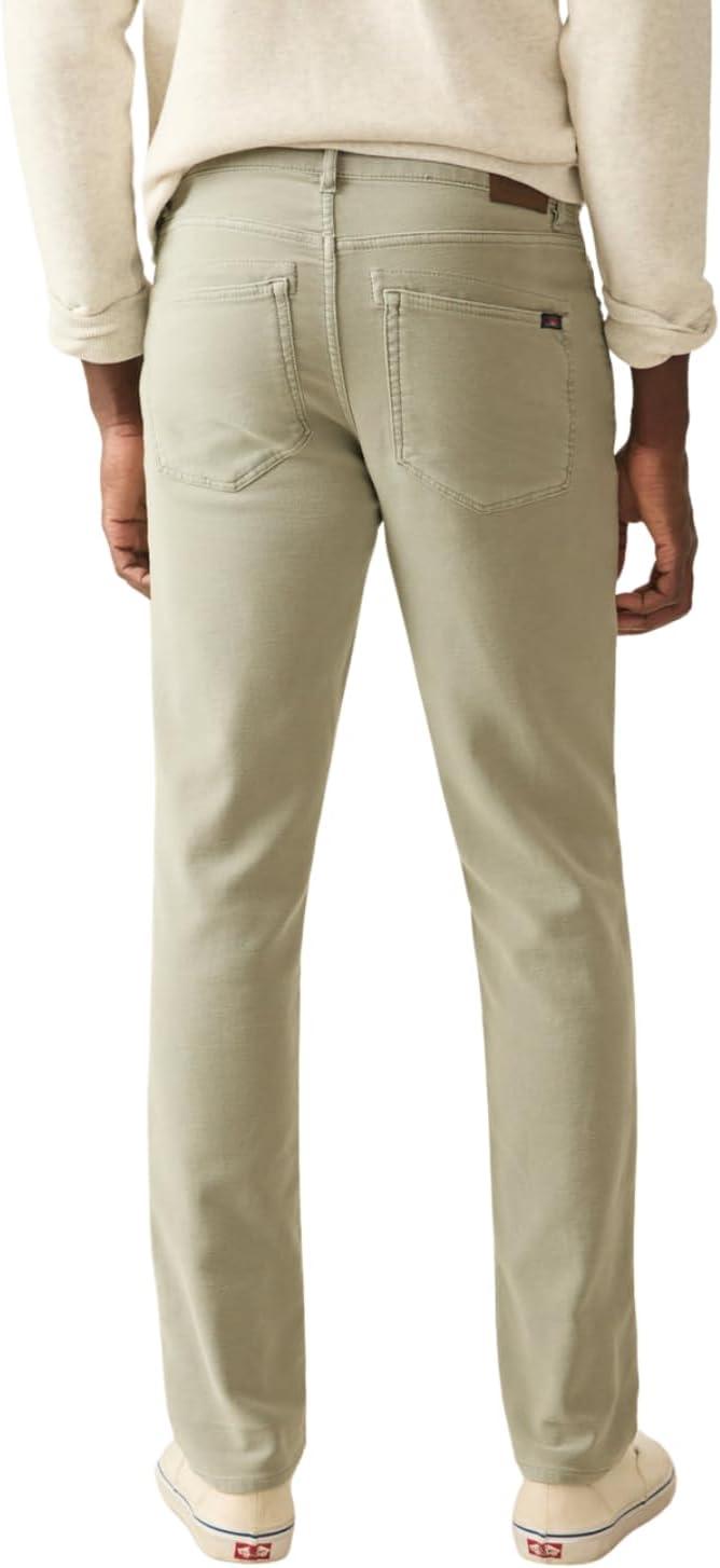 image:imageFaherty Mens Stretch Terry 5 Pocket PantFaded Olive