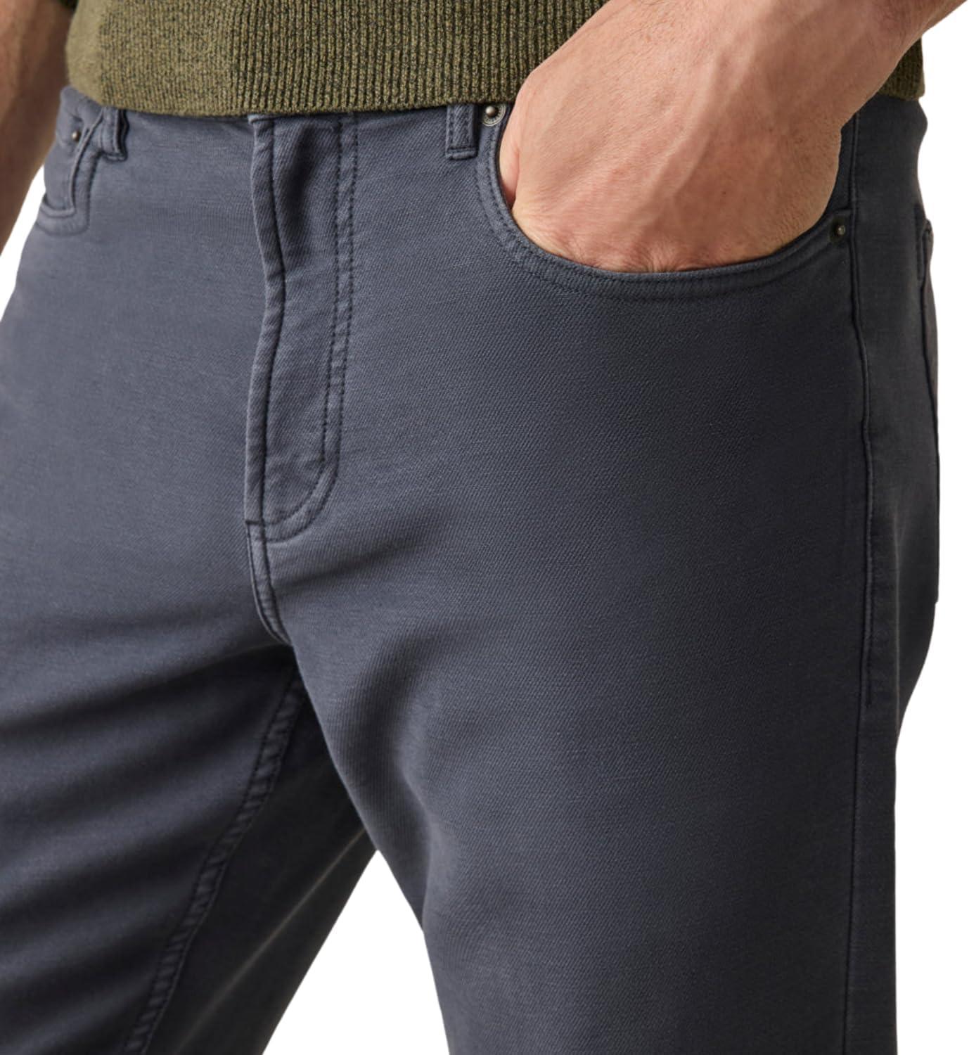 image:imageFaherty Mens Stretch Terry 5 Pocket PantNavy