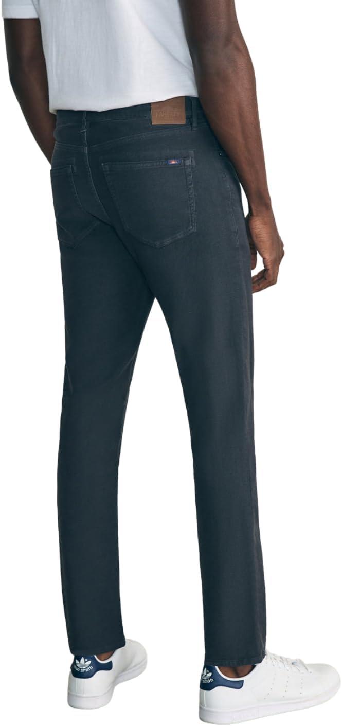 image:imageFaherty Mens Stretch Terry 5 Pocket PantOnyx Black