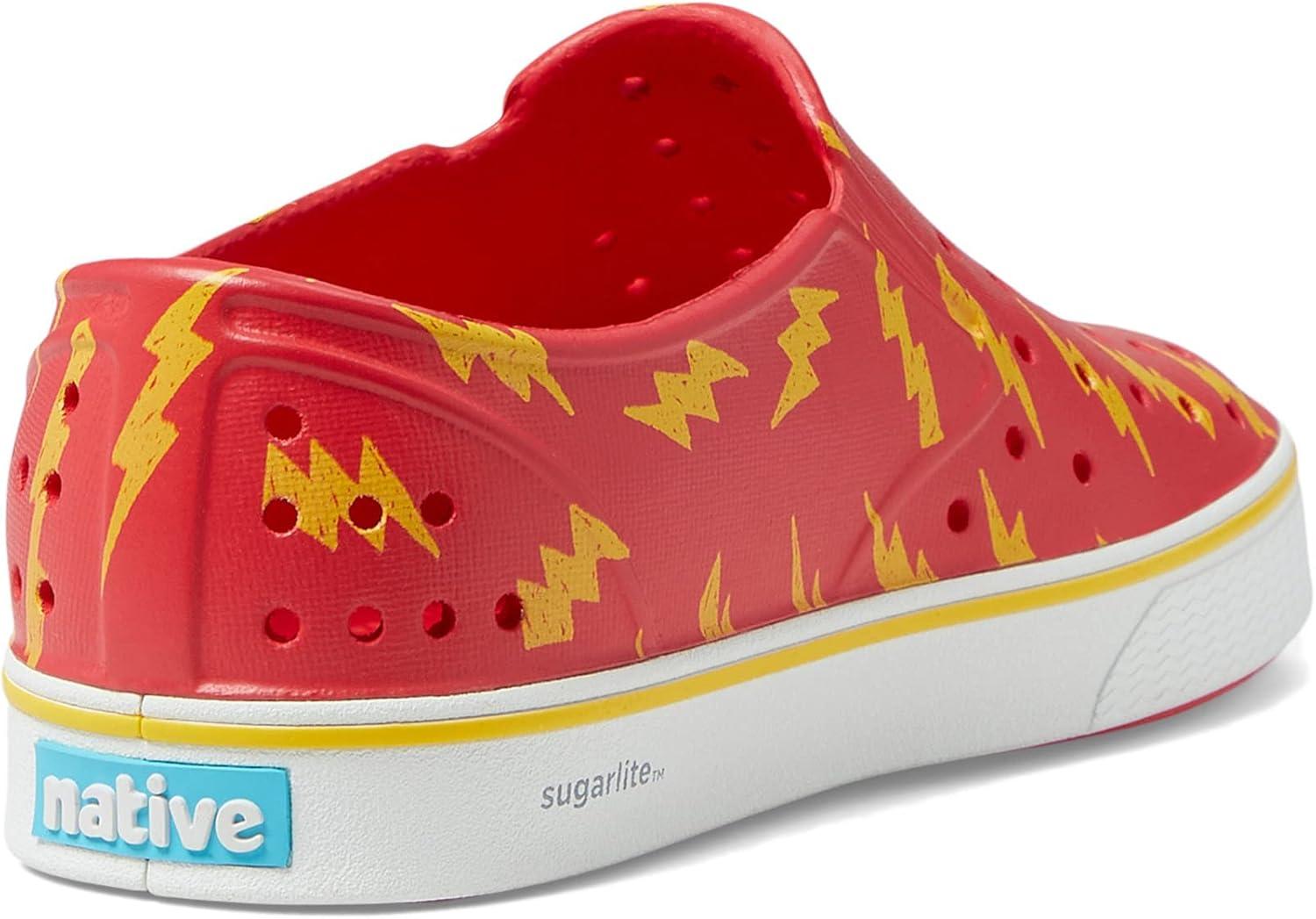image:imageNative Shoes Unisex Kids Miles SlipOn SneakerHyper RedShell WhiteCrayon Lightning