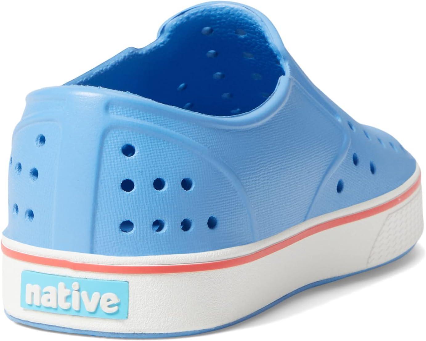 image:imageNative Shoes Unisex Kids Miles SlipOn SneakerResting BlueShell WhiteHyper Red
