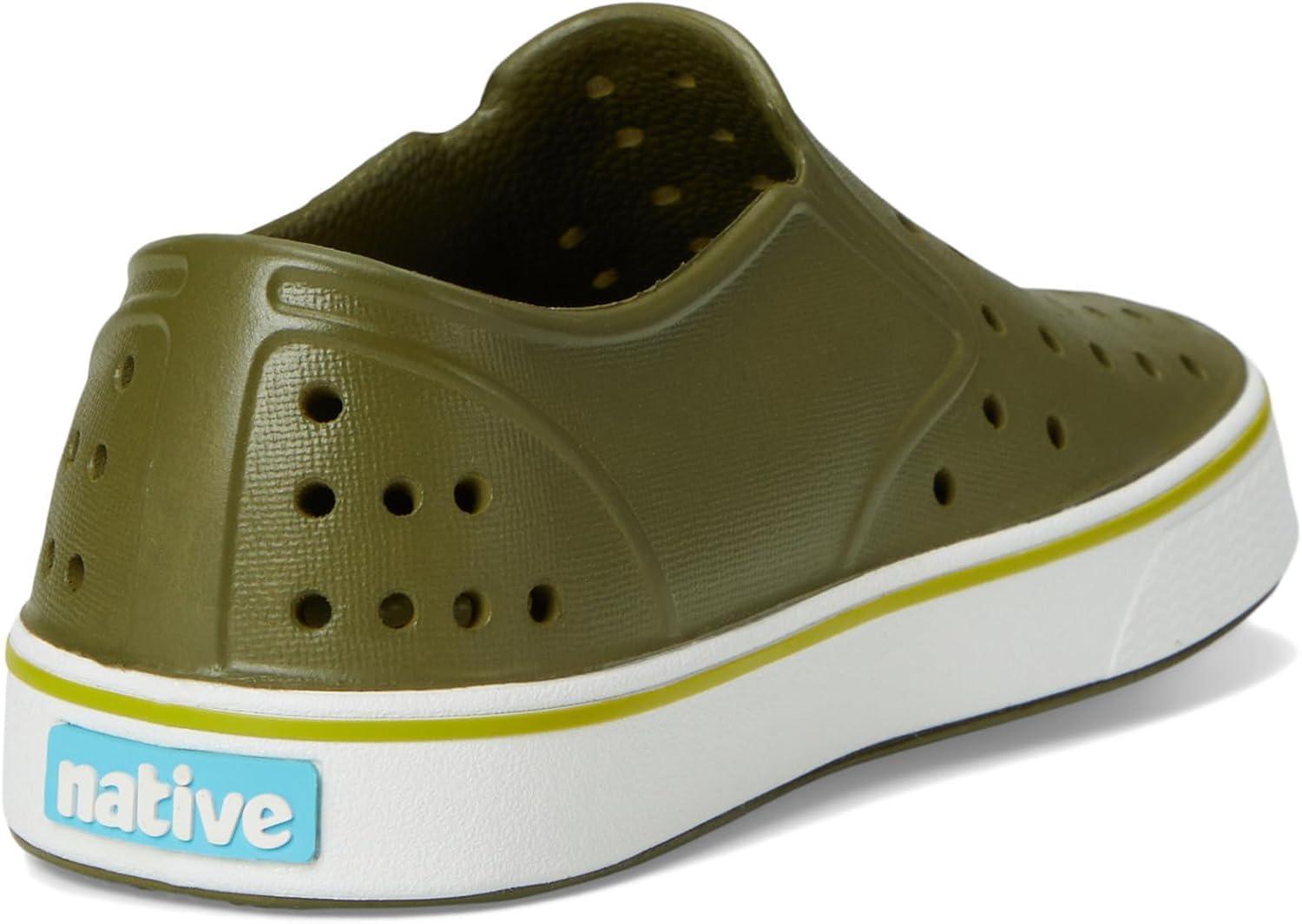 image:imageNative Shoes Unisex Kids Miles SlipOn SneakerRookie GreenShell White
