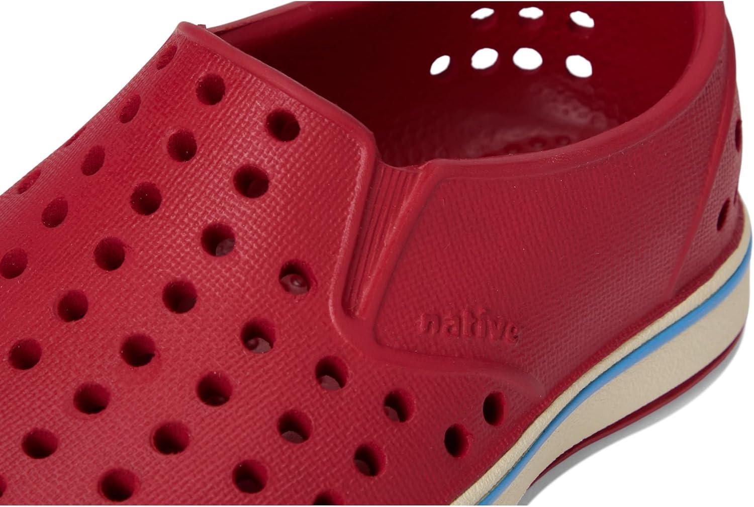 image:imageNative Shoes Unisex Kids Miles SlipOn SneakerRuby RedBone White